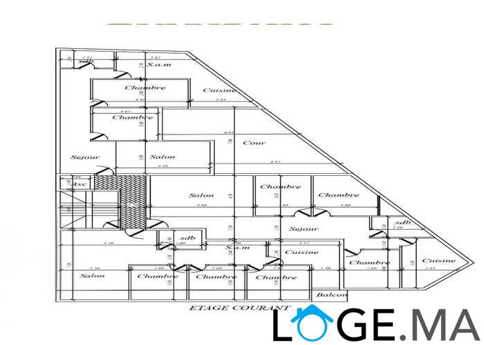 Réservation sur plan des appartements a 7500dh/m2