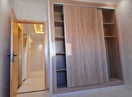 appartement de 103 m2 habitable avec escalier privative 2 façades dans R+2 a al bousstan el jadida.